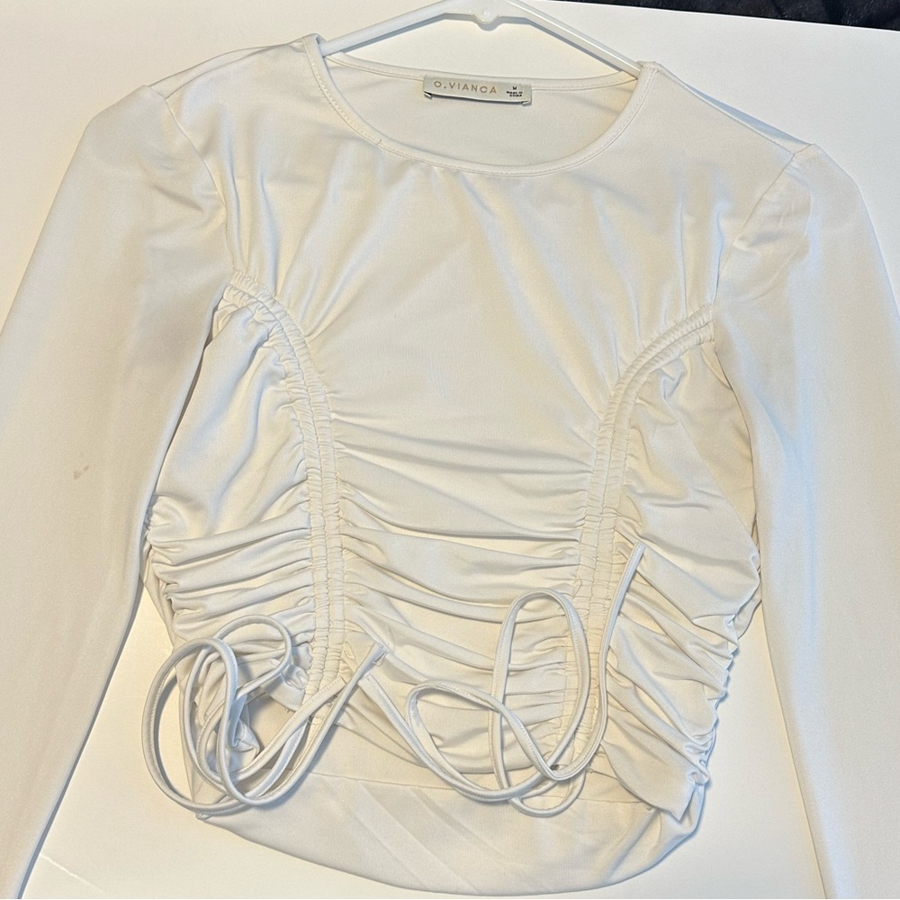 White long sleeve blouse